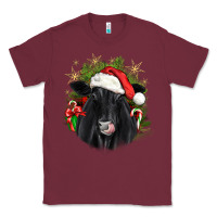 Burgundy christmas black angus Classic Tee - JahusDesignShop