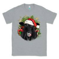 Heather Grey christmas black angus Classic Tee - JahusDesignShop