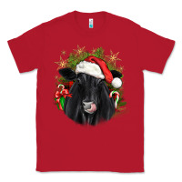 Red christmas black angus Classic Tee - JahusDesignShop