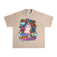 French Oak Merica is magical 4th of july Urban Heavy Tee - CowGirlArtShop