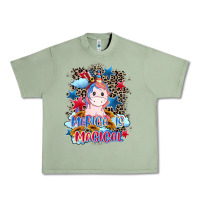 Oil Green Merica is magical 4th of july Urban Heavy Tee - CowGirlArtShop