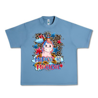 Pebble Blue Merica is magical 4th of july Urban Heavy Tee - CowGirlArtShop