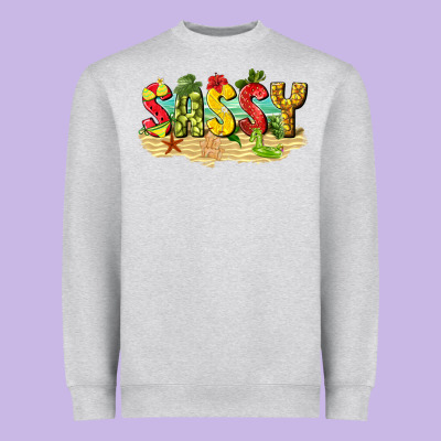 Sassy Beach Heavyweight Sweatshirt Designed By Texasbilliewilder