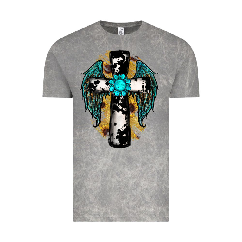 Cross Gemstone Wings Vintage Tee by RanaPortraitStore | Teevron
