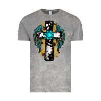 Cloud Rock cross gemstone wings Vintage Tee - RanaPortraitStore