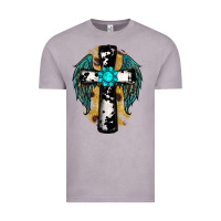 Vintage Zinc cross gemstone wings Vintage Tee - RanaPortraitStore
