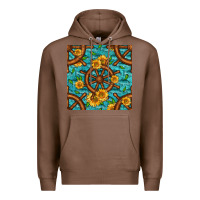 Chestnut Lake Boat Rudder And Sunflowers Seamless Pattern Premium Hoodie - BundleAndBundleShop