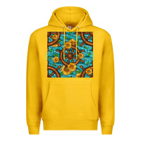 Lemon Lake Boat Rudder And Sunflowers Seamless Pattern Premium Hoodie - BundleAndBundleShop