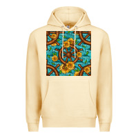 Pina Colada Lake Boat Rudder And Sunflowers Seamless Pattern Premium Hoodie - BundleAndBundleShop