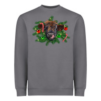 Storm Christmas highland calf Heavyweight Sweatshirt - RanaPortraitStore
