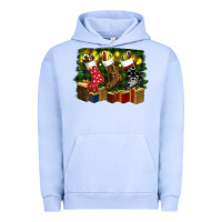 Pigment Grape Ice Christmas Santa Socks Urban Hoodie - RanaPortraitStore