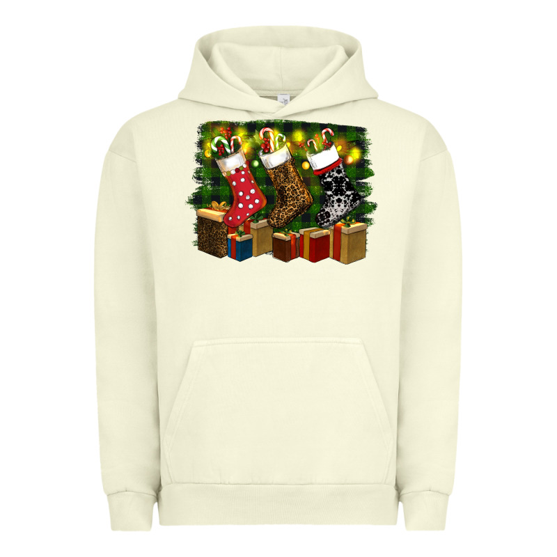 Christmas Santa Socks Urban Hoodie by RanaPortraitStore | Teevron