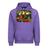 Tulip Christmas Santa Socks Urban Hoodie - RanaPortraitStore