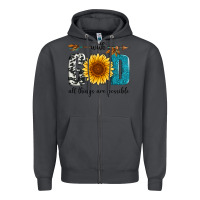 Smoke with god all things are possible Zipper Hoodie - Artiststas