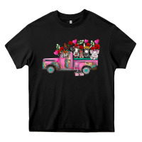Black farm animals valentine truck Heavy Core Tee - RacoonDesign