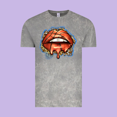 Basketball Lips Vintage Tee Designed By Zillion Design Studio