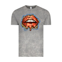 Cloud Rock basketball lips Vintage Tee - Zillion Design Studio