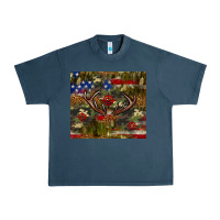 Midnight Navy Hunting leopard USA flag tumbler 4th of july Urban Heavy Tee - Neo Western