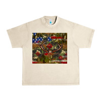 Sandshell Hunting leopard USA flag tumbler 4th of july Urban Heavy Tee - Neo Western