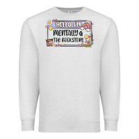 Oatmeal Heather hello im mentally at the bookstore Premium Sweatshirt - MaliasSmallBusiness
