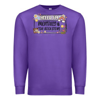 Purple hello im mentally at the bookstore Premium Sweatshirt - MaliasSmallBusiness