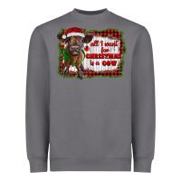 Storm all i want for christmas is a cow highland calf Heavyweight Sweatshirt - RanaPortraitStore