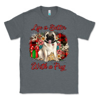 Charcoal Heather Christmas life is better with a pug Classic Tee - JahusDesignShop