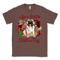 Chestnut Christmas life is better with a pug Classic Tee - JahusDesignShop