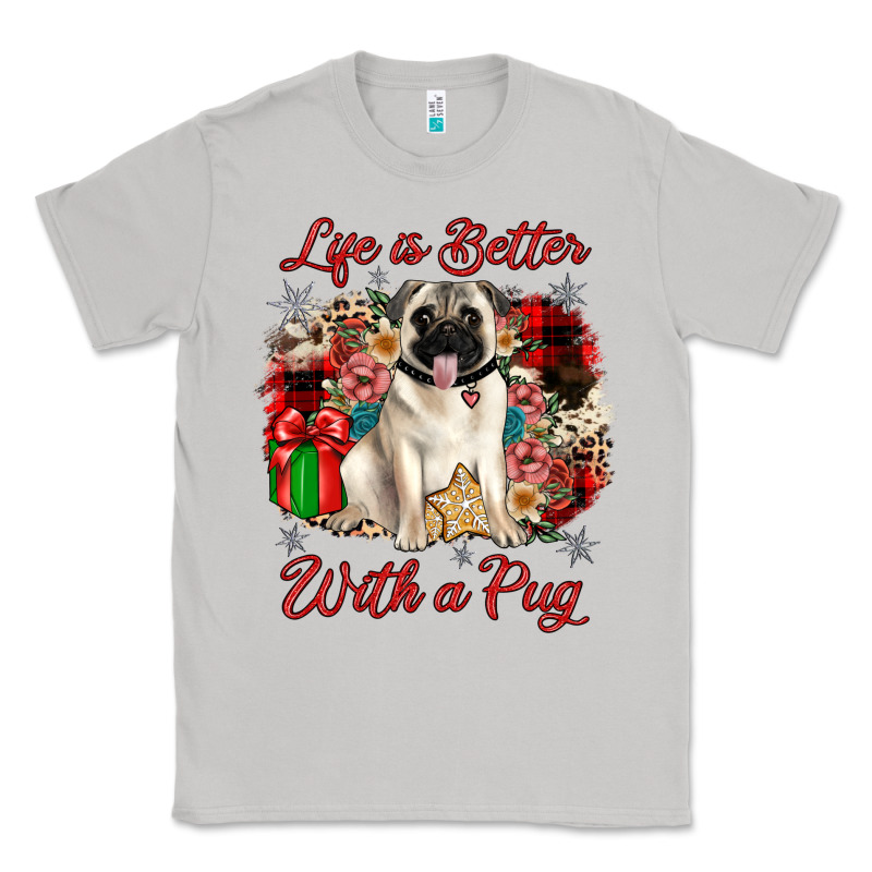 Christmas Life Is Better With A Pug Classic Tee by JahusDesignShop | Teevron