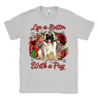 Moon Dust Christmas life is better with a pug Classic Tee - JahusDesignShop