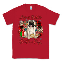 Red Christmas life is better with a pug Classic Tee - JahusDesignShop