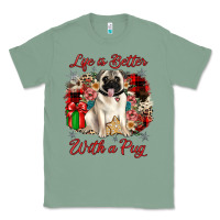 Sage Christmas life is better with a pug Classic Tee - JahusDesignShop
