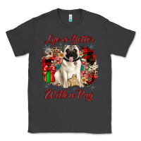 Smoke Christmas life is better with a pug Classic Tee - JahusDesignShop