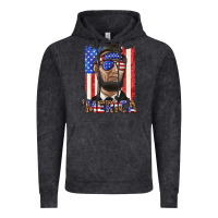 Vintage Black merica with lincoln Vintage Hoodie - texasbilliewilder