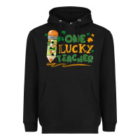 Black one lucky teacher Heavyweight Hoodie - MaliasSmallBusiness