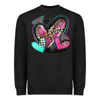 Black race hearts Heavyweight Sweatshirt - Zillion Design Studio