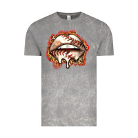 Cloud Rock baseball lips Vintage Tee - Zillion Design Studio