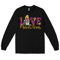 Black love mardi gras gnome Long Sleeve Tee - JahusDesignShop