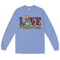 Colony Blue love mardi gras gnome Long Sleeve Tee - JahusDesignShop