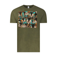 Vintage Olive Suffolk sheeps Vintage Tee - BarkalooDesign