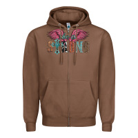 Chestnut she is strong Zipper Hoodie - Artiststas