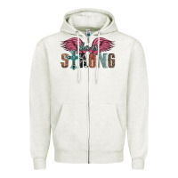 Oatmeal Heather she is strong Zipper Hoodie - Artiststas