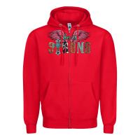 Red she is strong Zipper Hoodie - Artiststas