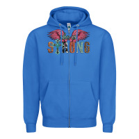 True Royal she is strong Zipper Hoodie - Artiststas