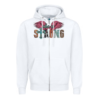 White she is strong Zipper Hoodie - Artiststas