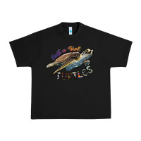 Black just a girl who loves turtles Urban Heavy Tee - SublimationCraftShop