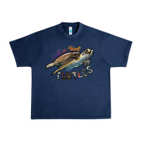 Navy just a girl who loves turtles Urban Heavy Tee - SublimationCraftShop