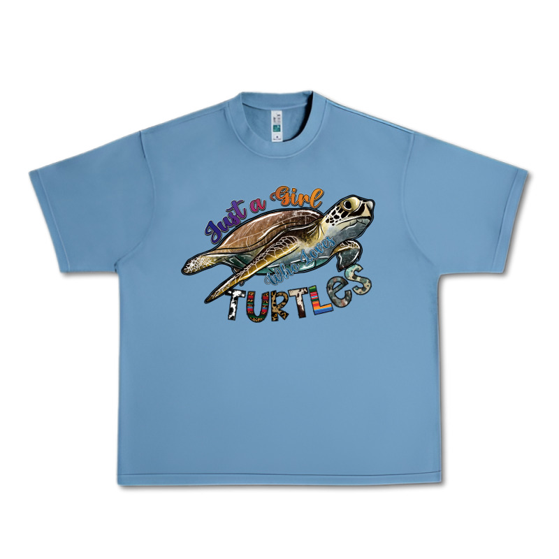 Just A Girl Who Loves Turtles Urban Heavy Tee by SublimationCraftShop | Teevron