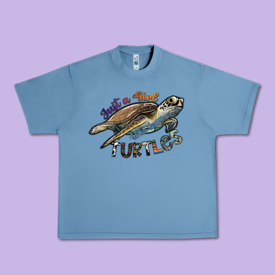 Just A Girl Who Loves Turtles Urban Heavy Tee Designed By Sublimationcraftshop