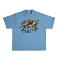 Pebble Blue just a girl who loves turtles Urban Heavy Tee - SublimationCraftShop
